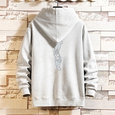 KS21147-P38加绒款-P43连帽开衫卫衣男运动外套大码班服砖墙，男装卫衣，电商A040A