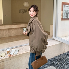 韩系拼接撞色格子围巾短款羽绒服女2025冬立领宽松小个子减龄外套，女装羽绒服，艾米莉亚