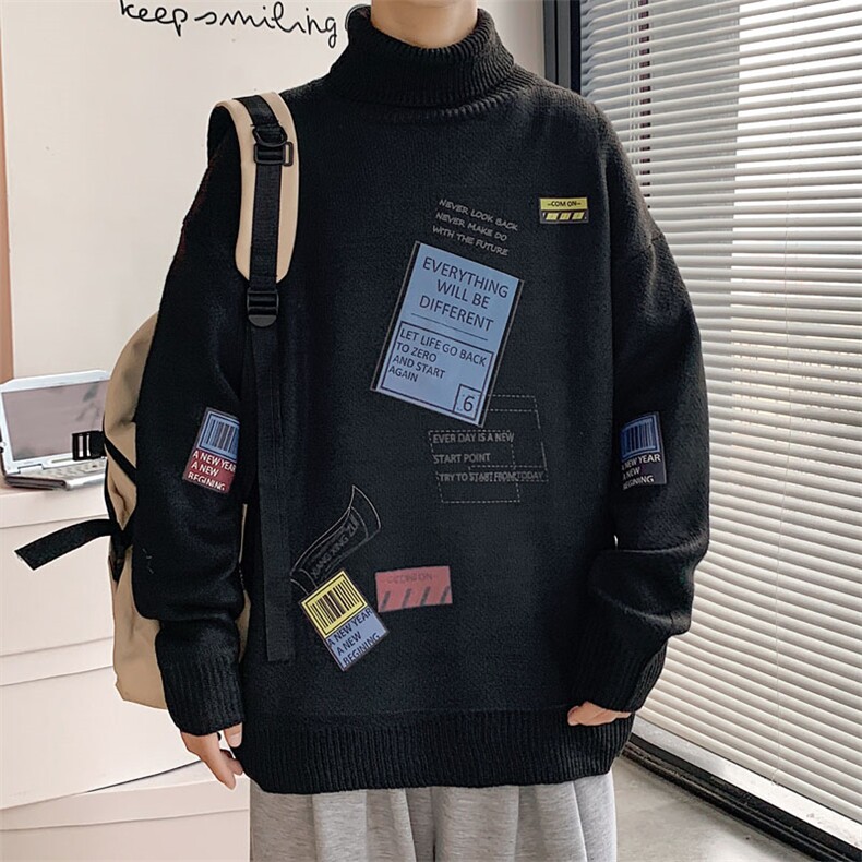 ！主推2022高品质男士高领毛衣百搭潮牌保暖针织衫M703P60,男装针织衫/毛衣,电商B220