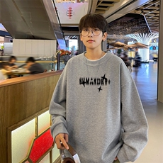 华夫格！华夫格上衣男圆领华夫格卫衣男大码长袖t恤男HY209-特P23，男装T恤，电商B367