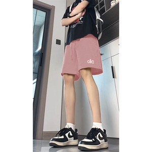 特批16 美式宽松泡泡格短裤男夏季休闲五分裤薄透气运动速干DX341图片