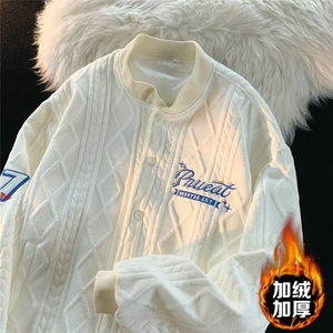 棒球服外套男款2025新款青少年夹克美式潮牌情侣男装上衣服,矮个子胖妈妈衣服搭配图片