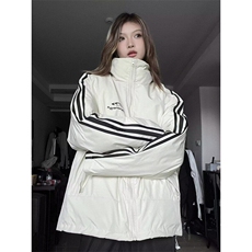 美式复古运动立领棉袄男女款冬季棉服防寒服潮牌情侣外套棉衣，男装棉衣，星座506A