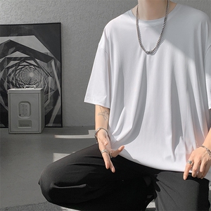 8XL-M 高品质！！特大码冰丝速干T恤男透气短袖上衣纯色DX314P25图片