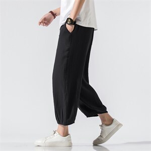 风薄大码宽松休闲裤男哈伦裤男士萝卜裤子男潮冰丝裤 921 P50，男装休闲裤，钱塘788(原4013)