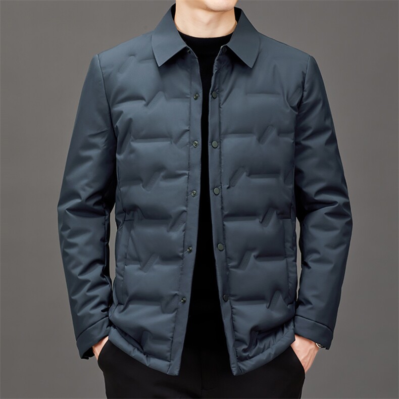 2022轻薄羽绒服男翻领鸭绒冬季新款商务休闲保暖外衣JZ8013-P185，男装羽绒服，星座1105-3