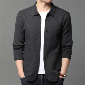 时尚宽松针织外套男秋冬季休闲毛衣中年男士开衫HPN9632-P105，男装针织衫/毛衣，电商B212（原钱塘6029）