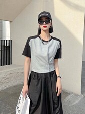 夏季新款拼色T，其它，琼卿格