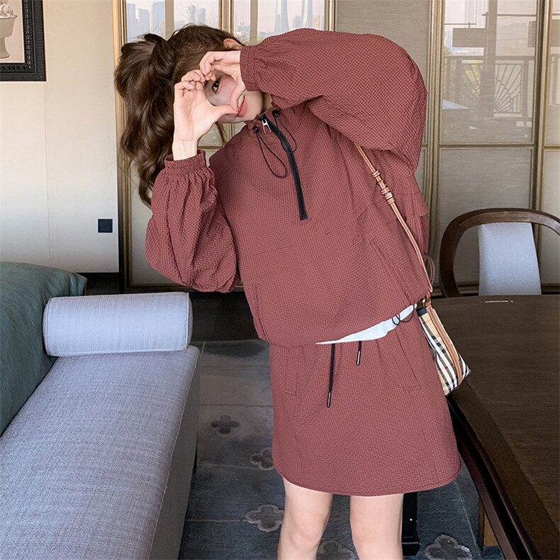 现货2025年春季新款安哥拉红两件套203P170K248，女装套装/套裙，浪娴服饰