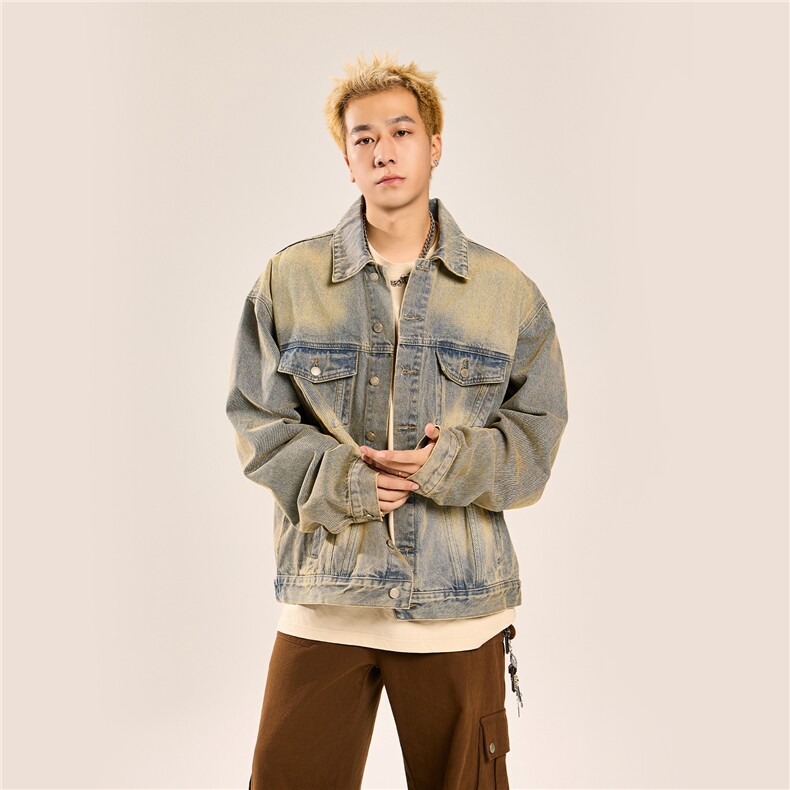 24款男士水洗工装牛仔夹克外套上衣N1077/P98,男装夹克,星座202-3