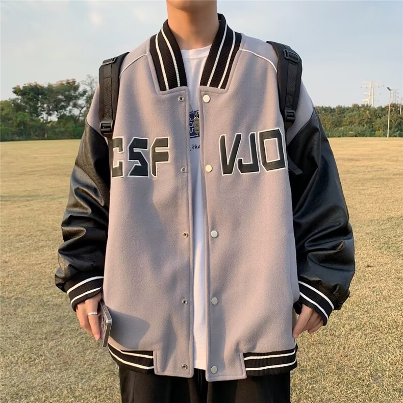 男秋季外套潮牌街头双层夹克W1007P55,男装夹克,星座1116-2