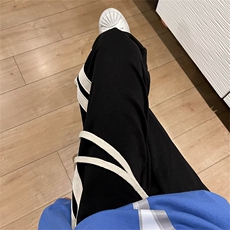 欧美hiphop条纹休闲长裤男运动拖地痞帅vibe高街裤子潮B1970-p32，男装休闲裤，星座1008