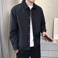 @店主-抖音男士高端针织拼接假两件工装夹克外套505-P100，男装夹克，电商D246