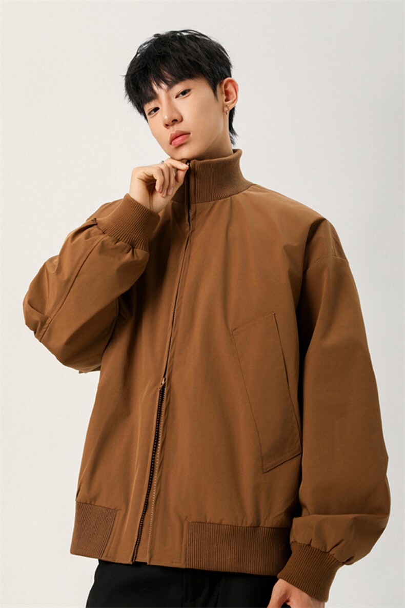GENIOLAMODE解构飞行员冲锋衣男士秋季bomber工装教练服短款外套,男装夹克,电商A022