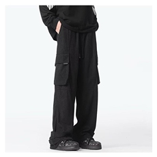 灯芯绒休闲裤男韩版潮流高街百搭大口袋2024秋冬ins长裤K5778-P46，男装休闲裤，星座412-3