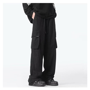 灯芯绒休闲裤男韩版潮流高街百搭大口袋2024秋冬ins长裤K5778-P46图片