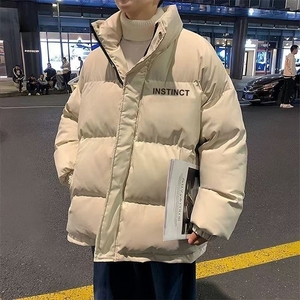 W612-P88 2025冬季韩版潮流加厚棉服立领潮牌ins宽松痞帅棉衣外套图片