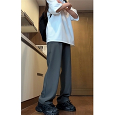 抖音春装冰丝裤宽松休闲裤拖地裤加厚垂感小西裤K2666-特P38，男装西裤，电商A099
