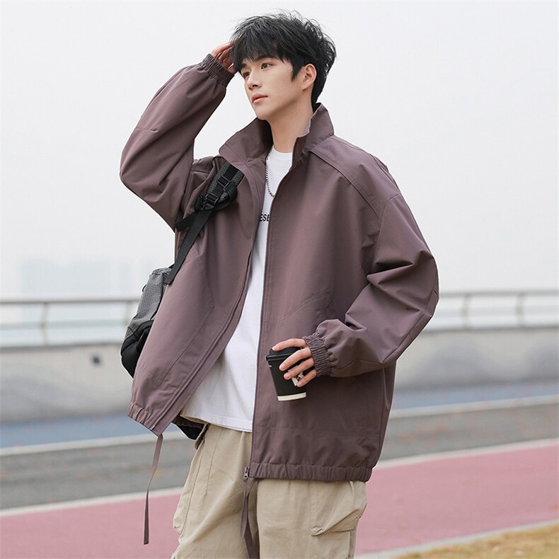 户外夹克男立领纯色上衣冲锋衣外套DSA157B-JK7822-P50,男装夹克,电商A157B