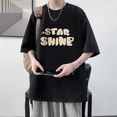 麂皮绒短袖t恤男大码半袖男大皂风JD82337-P25，男装T恤，电商A040