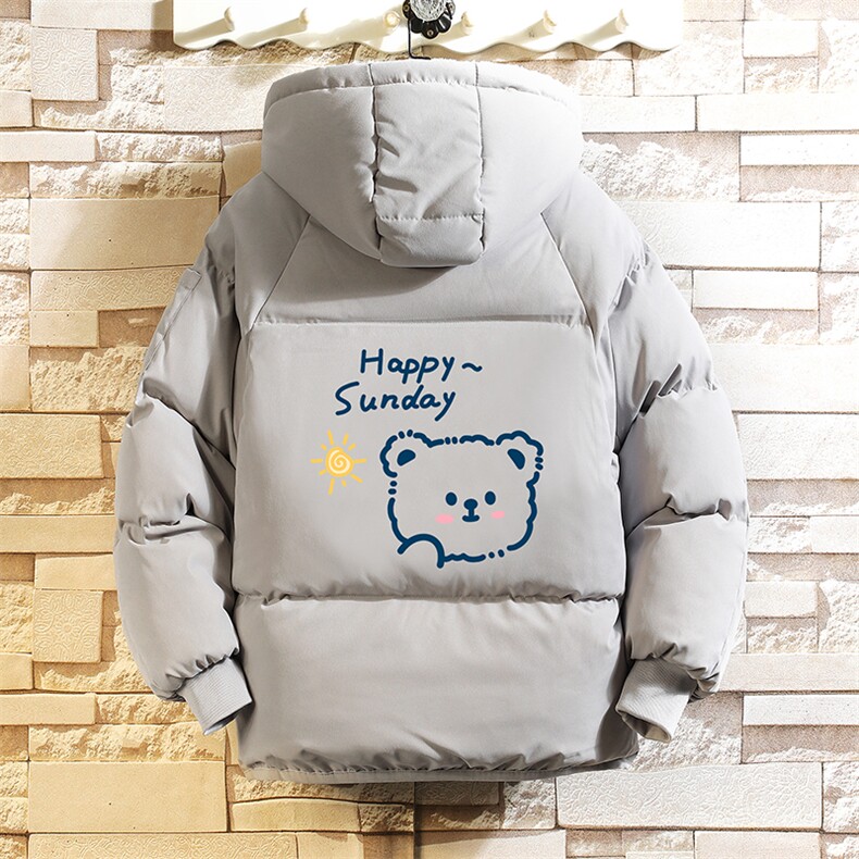 控128加绒面包服男大码羊羔毛棉衣男MY16309-P100图片