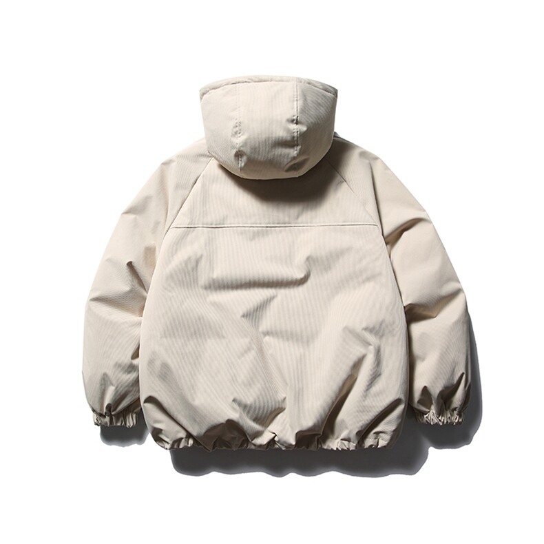 南夏乔装2025冬款纯色简约立体裁剪连帽羽绒服日系潮流潮牌羽绒袄,男装羽绒服,电商S006（B521）