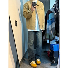 【现货】DJK6165-批80原版做工拉链花纹秋季刺绣工装夹克外套，男装夹克，星座603-2