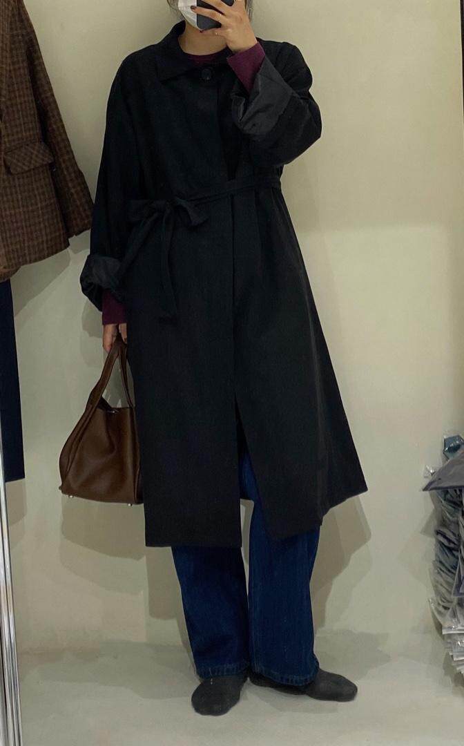 韩系风衣腰带款显瘦，女装风衣，韩昭昭 HZAZ