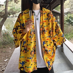24夏季大码新中式防晒服道袍男女开衫道袍披风汉服潮F20/P40