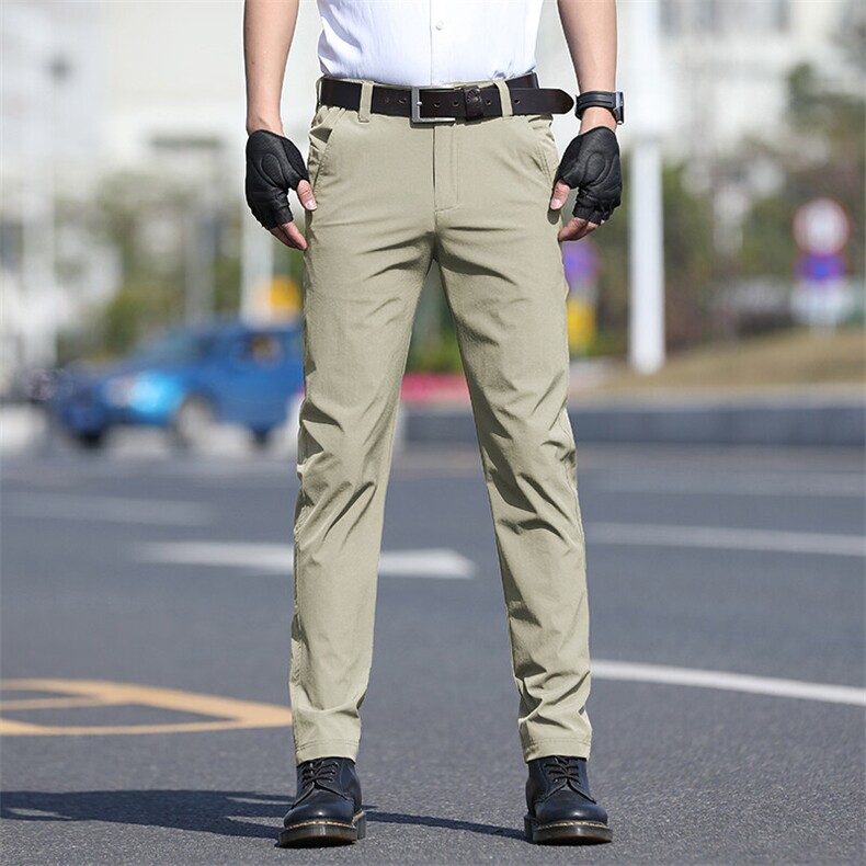 夏季休闲裤男士夏季薄款弹力宽松直筒百搭超薄速干长裤子夏天,男装休闲裤,星座914