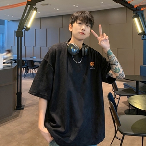 麂皮绒！重磅麂皮绒短袖t恤男JPDX173-特P 19 控38图片