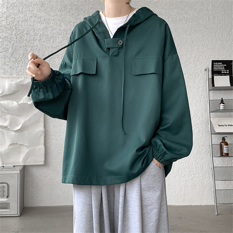 现货25秋季连帽休闲宽松高品质百搭卫衣外衣DSA059-7839-P45控68,男装卫衣,电商A059
