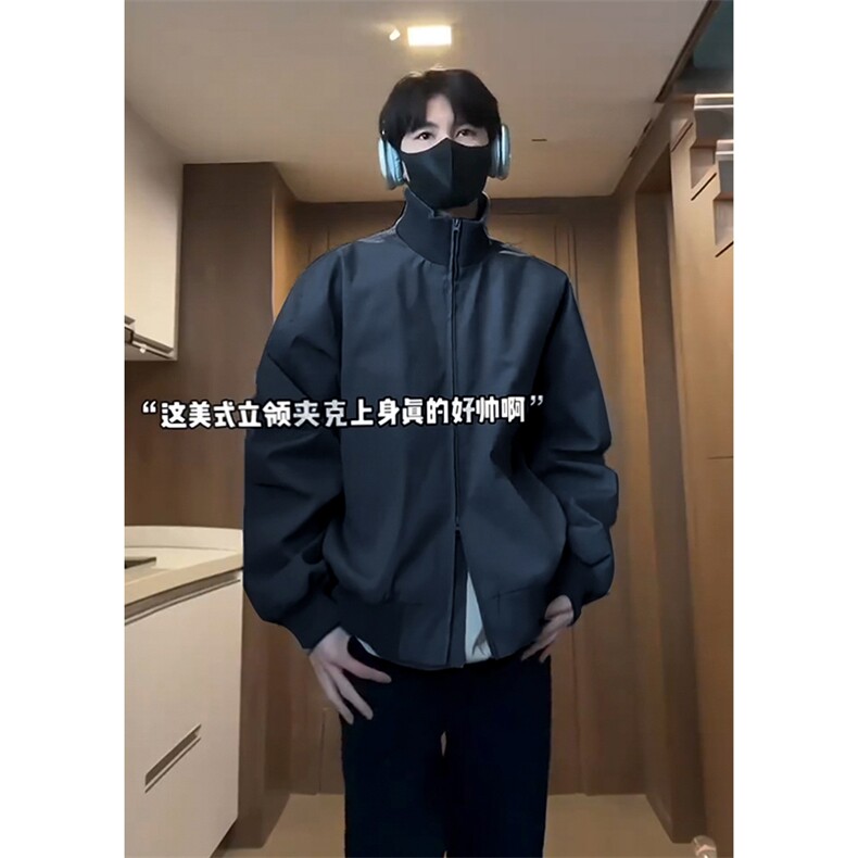 【网图】首单5W件美式短款夹克廓形夹克硬汉5Q1142-TP35不,男装夹克,电商A102