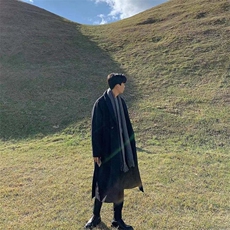 秋冬中长款毛呢大衣男韩系高级感英伦风衣外套风衣DY003P125，男装风衣，星座1004（原星座815-3）