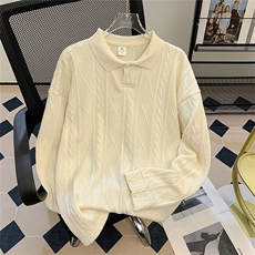 oversize300斤翻领卫衣男加肥加大上衣polo衫春秋大码肌理感宽松，男装卫衣，星座506A
