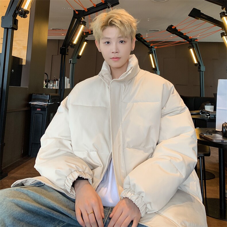 ！2025冬季新款男士立领棉衣纯色情侣棉服加厚外套MY300特P50,男装棉衣,电商B220