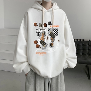 连帽卫衣男大码运动服帽衫外套WY2282-P35 加绒款-P40图片