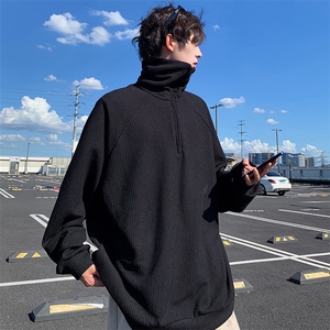 秋季现货套头宽松卫衣男POLO领长袖打底衫DSA157B-W6491-特P50图片