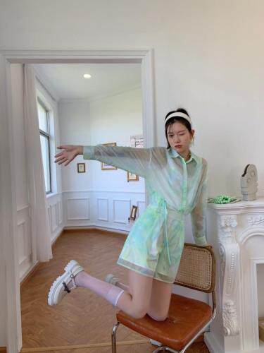 2021/夏季新品防晒套装，女装职业装，blue face