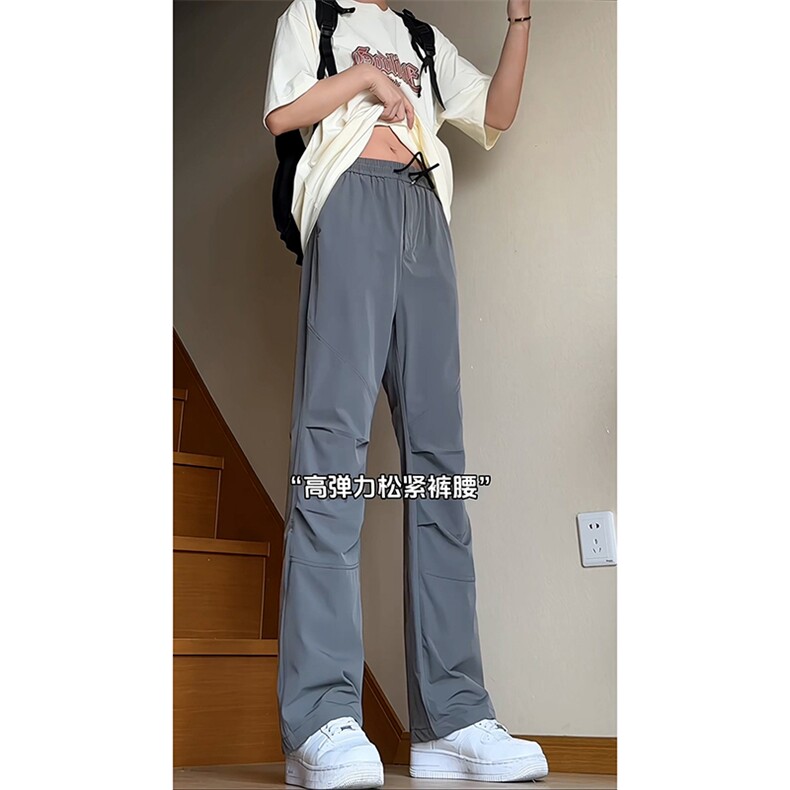 B221美式ins高街暗黑高品质弹力冰丝休闲裤LK24174-特P38控68,男装休闲裤,电商B221