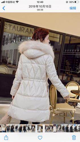 2021冬季收腰加厚羽绒棉，女装，婉伦