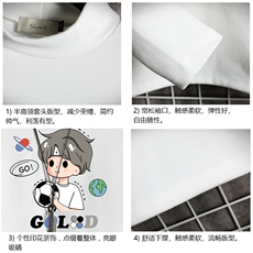 BT40207-P30加绒款-P40半高领长袖t恤男大码内搭打底衫男网格，男装T恤，电商A040A
