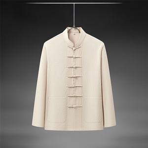 春秋季风纯棉纯色长袖立领唐装中式汉服DF880-P55图片