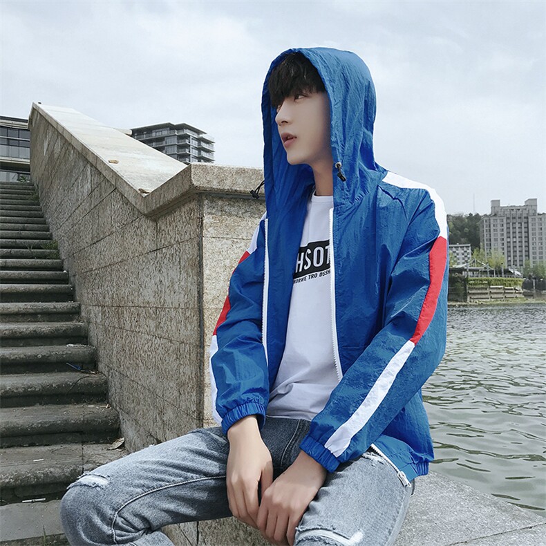 2021夏季外套男韩版青少年薄款防晒衣夹克防晒服619-P48,男装夹克,电商A157