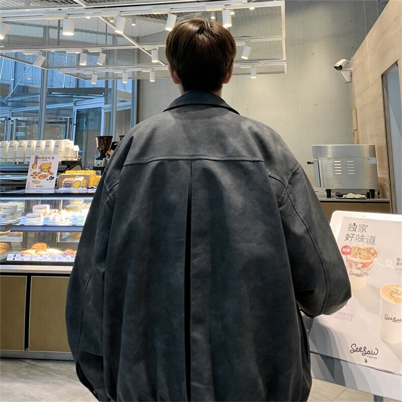 23美式复古飞机扣水洗潮牌街头高级感宽松休闲夹克PW142-P88,男装夹克,星座603-2