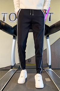 秋冬加绒休闲裤 男士保暖修身小脚裤休闲长裤潮901K17P45加绒55图片