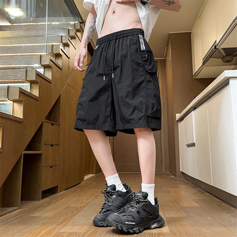 工装短裤男2025夏季薄款装宽松大码休闲五分裤A406K3522特P35,男装牛仔裤,星座309（原A406）