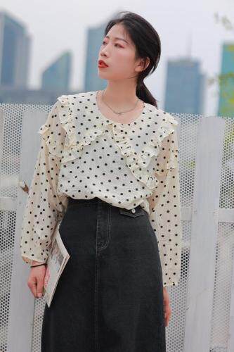 秋款点点小衫，其它，悠奈尔