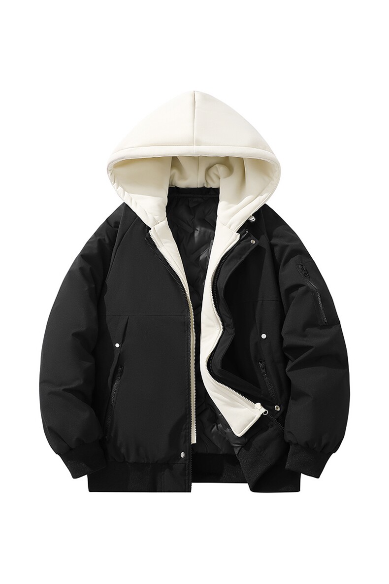 新款青少年学生棉袄假两件加绒加厚棉衣秋冬保暖棉服情侣YY2588,男装棉衣,星座1206（原A206）