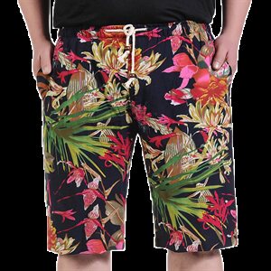 夏季沙滩裤男士短裤休闲裤夏天大裤衩中裤五分裤子潮1431-1款图片